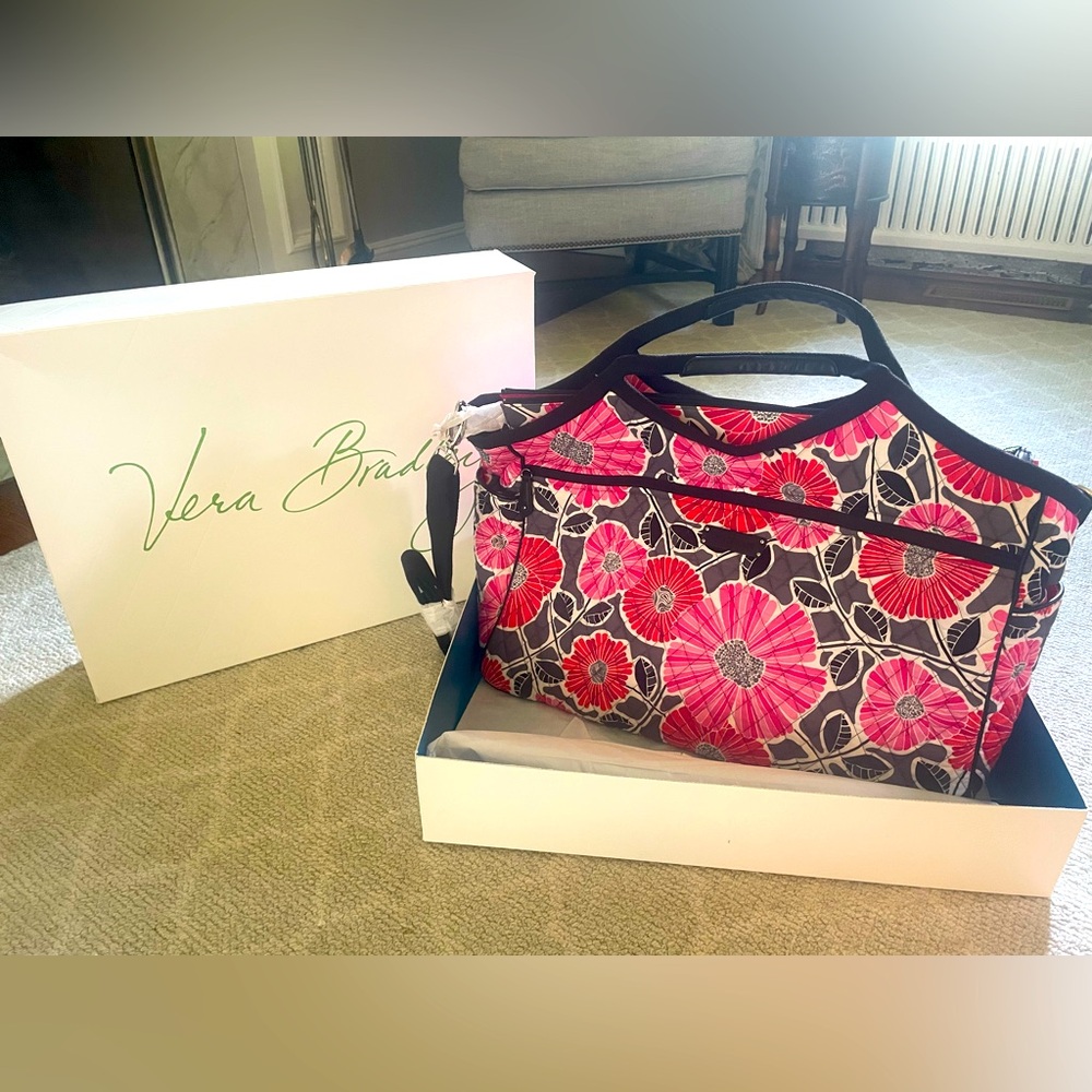 Vera Bradley- retired Carryall Travel Bag NWOT